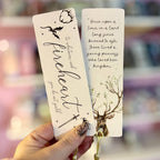 Fireheart Dual-Sided Sparkle Cardstock Bookmark (pre-tasseled)