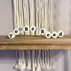 3d Printed Shelf Friendship Bracelet Sign - "To Be Read"