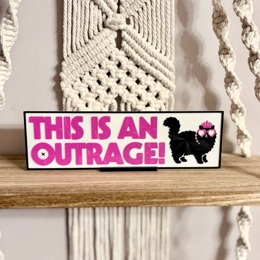 DCC Inspired "This is an Outrage!" Light Up Book Nook