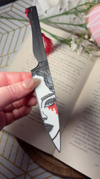 3d Printed Girl on Knife Bookmark