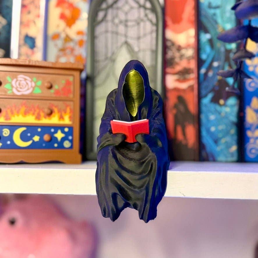 The Suriel Reading a Book Tealight Holder Bookshelf Decor