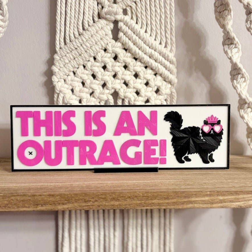 DCC Inspired "This is an Outrage!" Light Up Book Nook