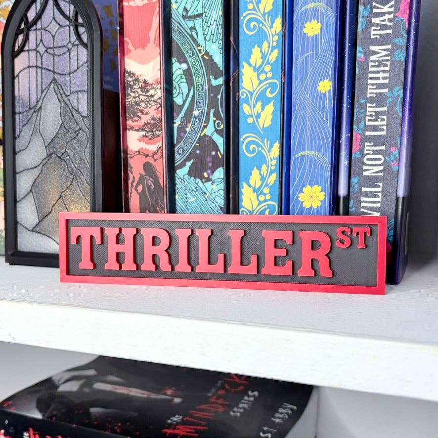 3D Printed Thriller St Shelf Sign