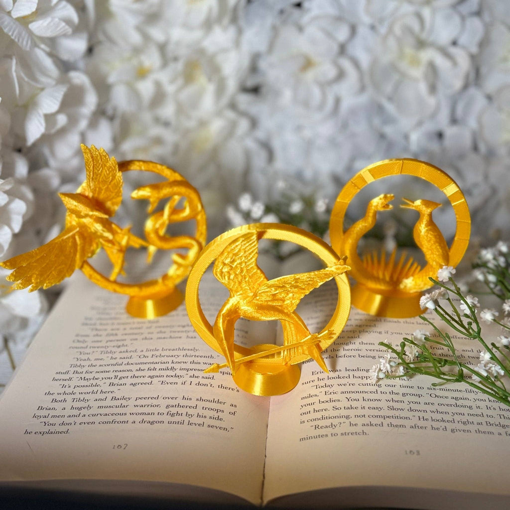 3d Printed Hunger Games Inspired Bookshelf Decor
