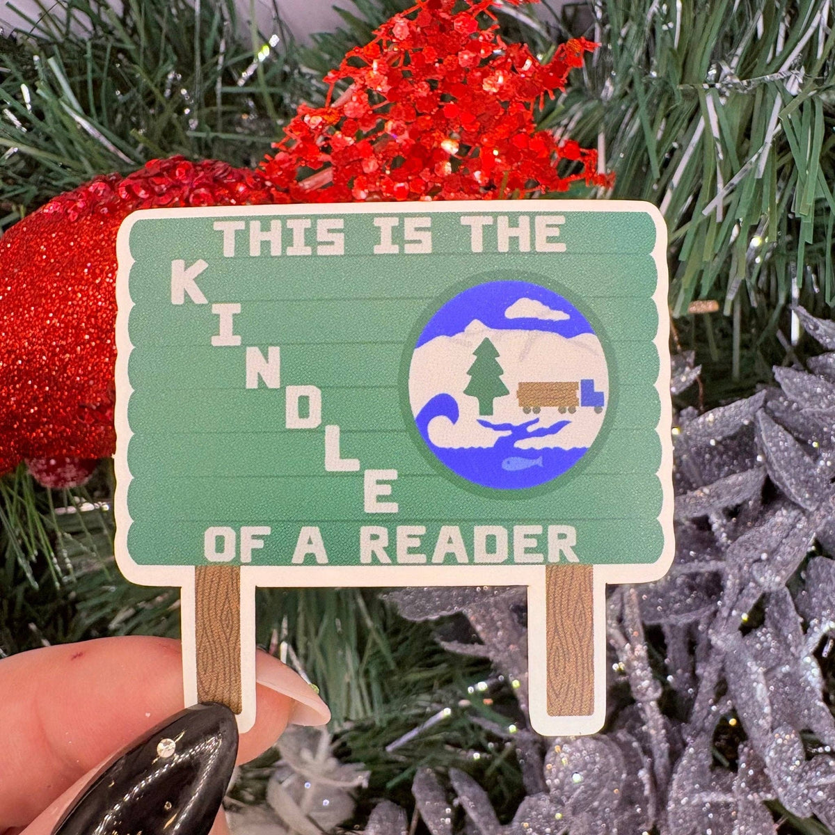 This is the Kindle of a Reader Twilight Inspired Matte Sticker