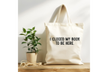 Closed My Book Tote Bag