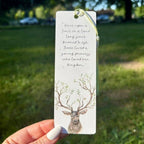 Fireheart Dual-Sided Sparkle Cardstock Bookmark (pre-tasseled)