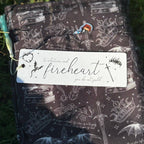 Fireheart Dual-Sided Sparkle Cardstock Bookmark (pre-tasseled)