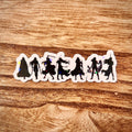 Throne of Glass Silhouettes Sticker